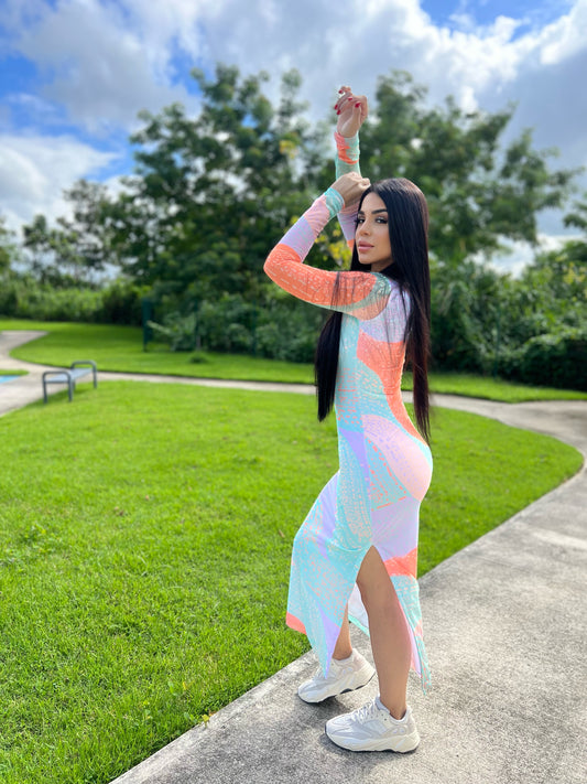 Rainbow Elegance Dress